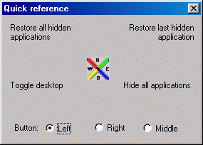 Quick reference dialog