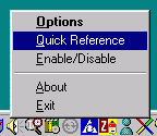 Application menu